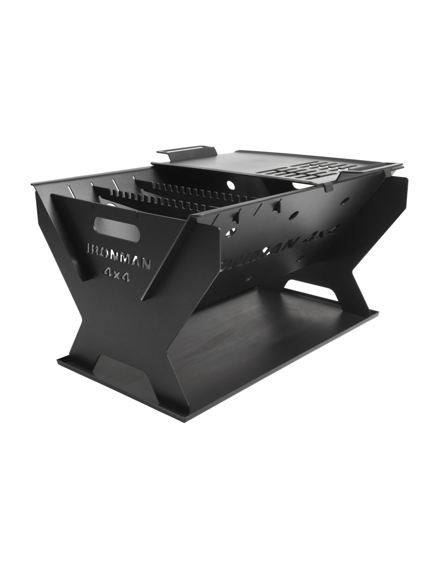 Palenisko turystyczne Ironman 4x4 Portable Fire Pit, stal 3 mm, 530 x 400 x 300 mm