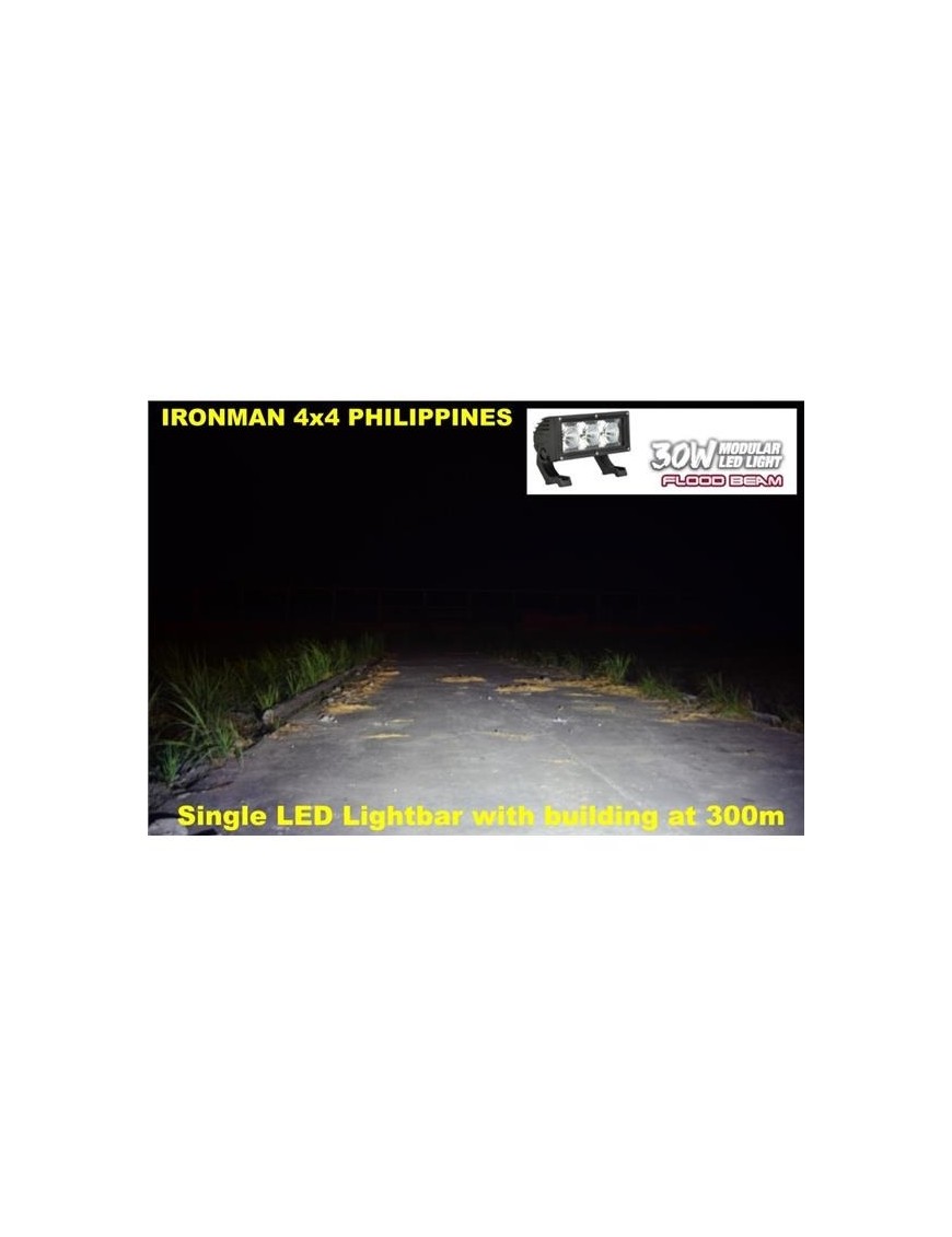 Lampa LED Ironman 4x4 30 W, wiązka rozproszona flood, 180 mm