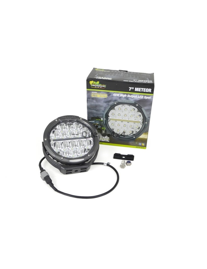 Reflektor LED Ironman 4x4 Meteor 7" 48 W ze światłem do jazdy dziennej