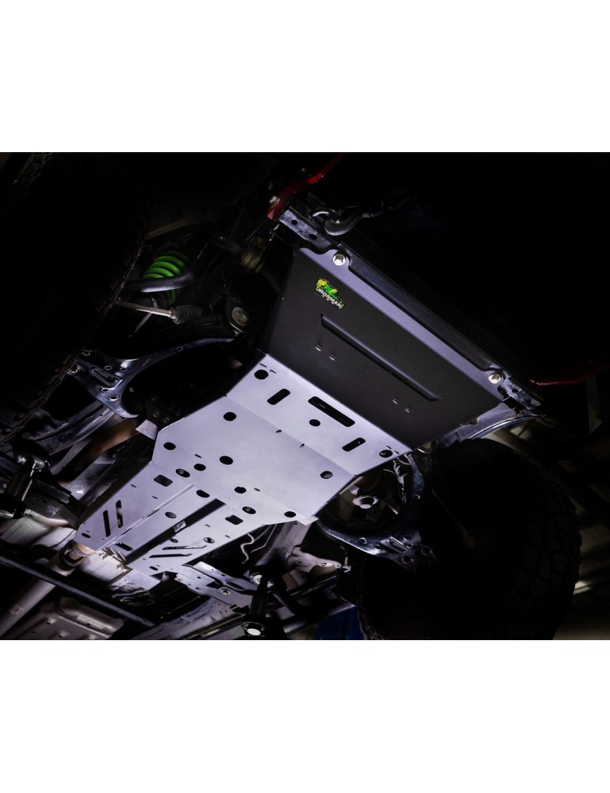Osłony podwozia Ironman 4x4 Premium, stal 4 mm — Isuzu D-Max od 2019, wspomaganie hydrauliczne