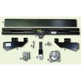 Zderzak tylny stalowy z hakiem holowniczym — Mitsubishi L200 ML od 2006 IRONMAN 4x4