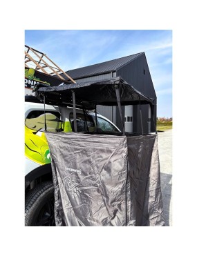 Kabina prysznicowa Ironman 4x4 DeltaWing Ensuite XT, obrót w lewo (pivot left)