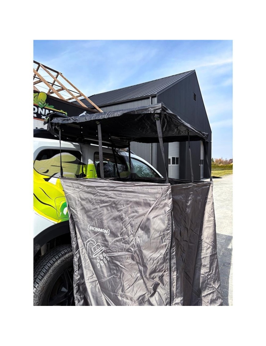 Kabina prysznicowa Ironman 4x4 DeltaWing Ensuite XT, obrót w lewo (pivot left)