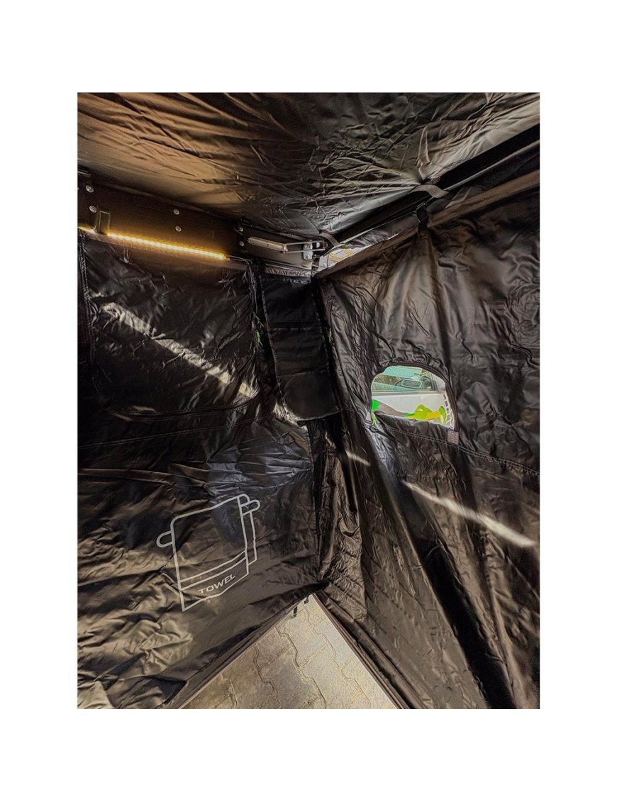 Kabina prysznicowa Ironman 4x4 DeltaWing Ensuite XT, obrót w prawo (pivot right)