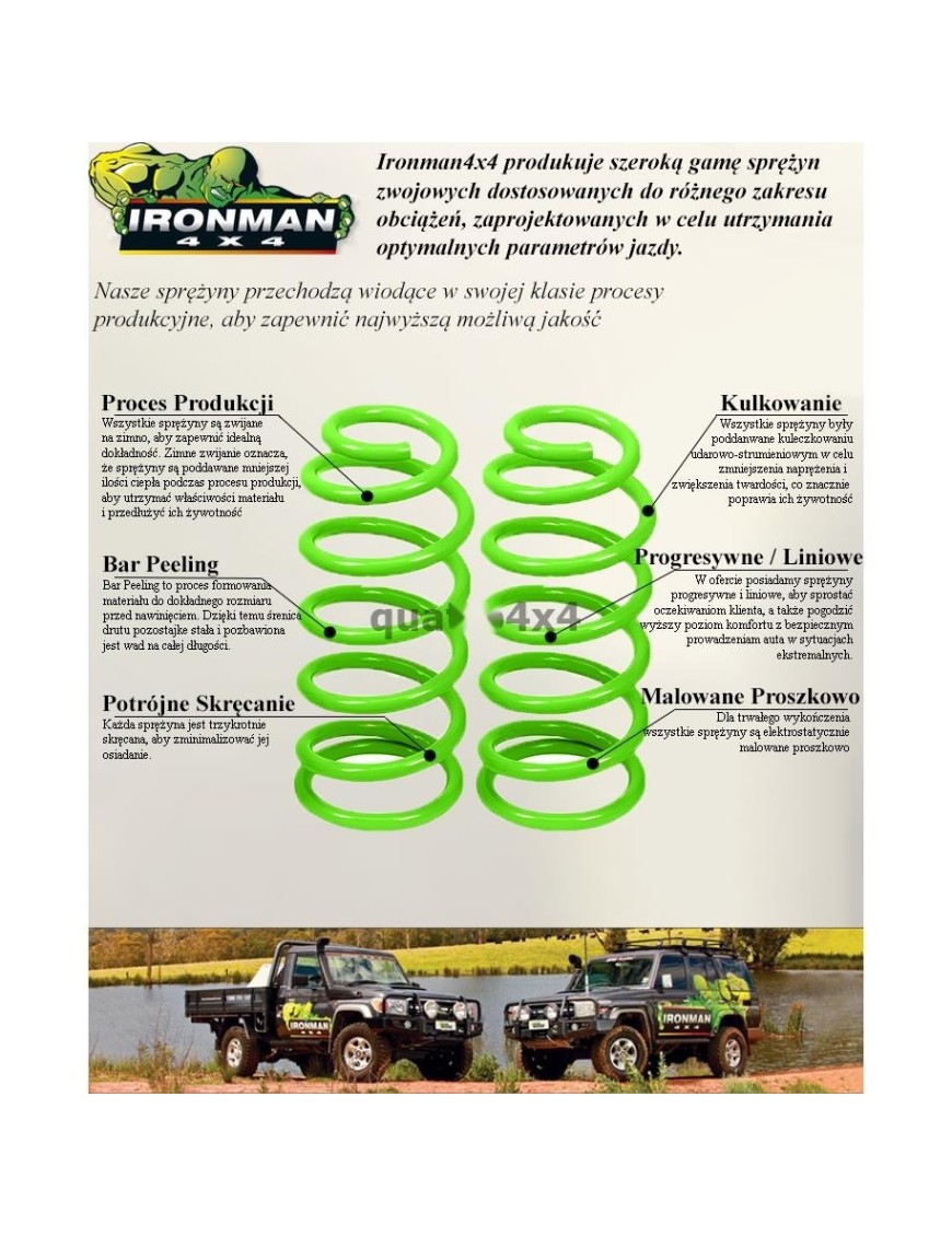 Sprężyny tylne Ironman 4x4 Extra Heavy +50 mm — Toyota Land Cruiser 200