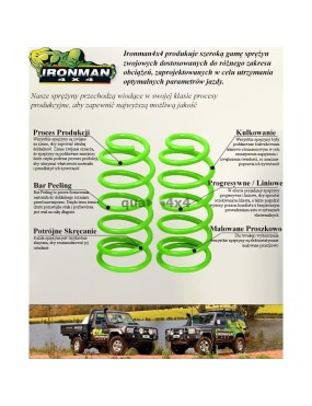 Sprężyny tylne Ironman 4x4 Medium +50 mm, czarne — Toyota Land Cruiser 250 i 300, Sequoia, Tundra