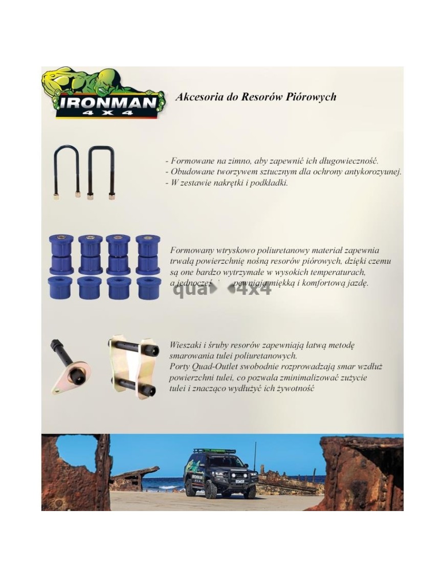 Wahacze górne Ironman 4x4 Pro-Forge – Mitsubishi L200, Pajero Sport, Fiat Fullback