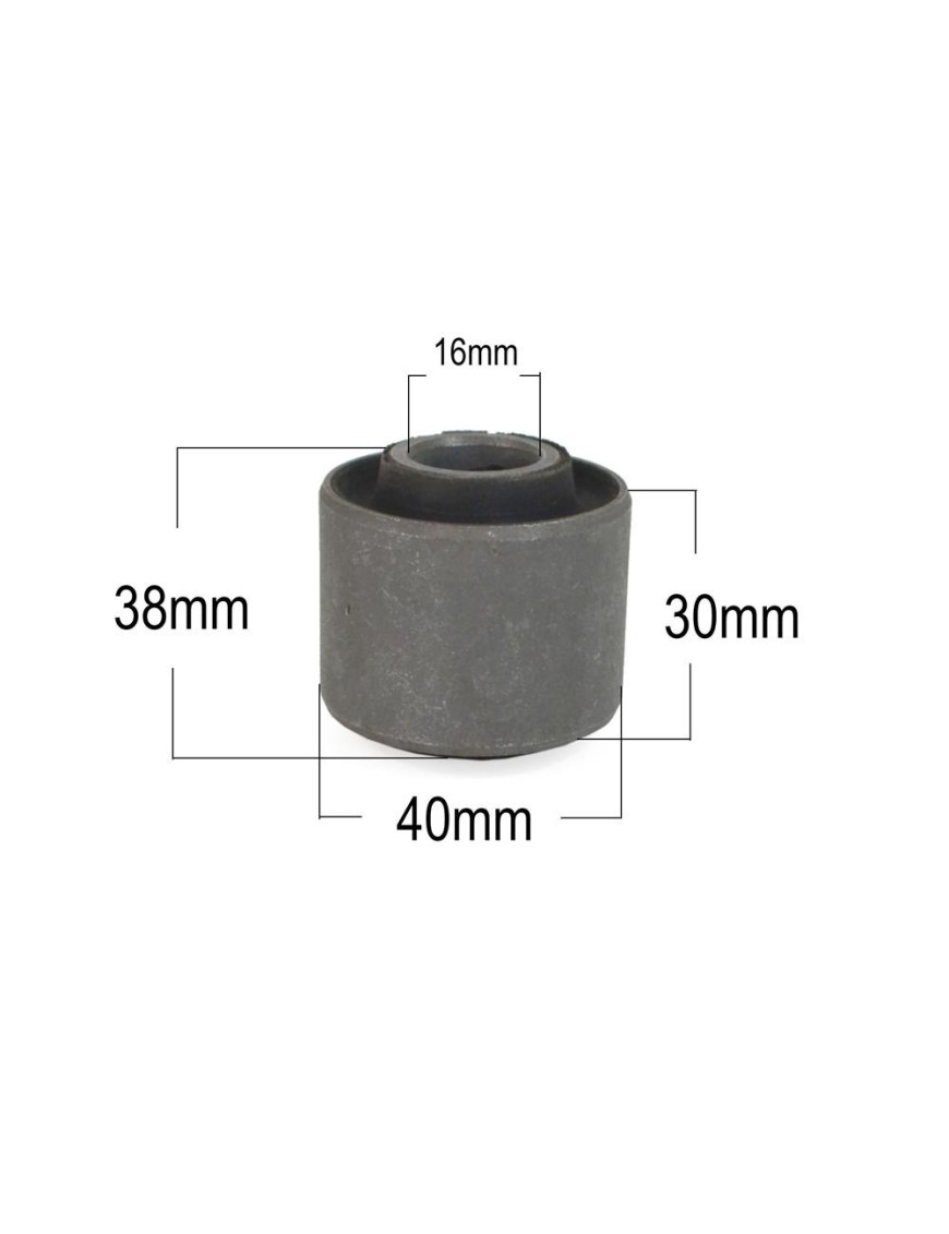 Tuleja amortyzatora EFS 4x4, dolna gumowo-metalowa 38/30×40×16 mm