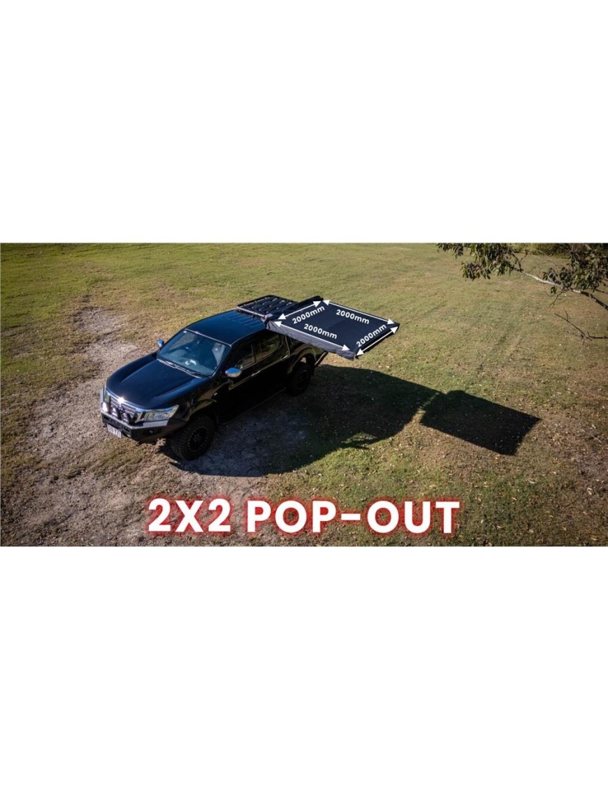 Markiza EFS 2 x 2 m Pop Out, wolnostojąca, siłowniki gazowe