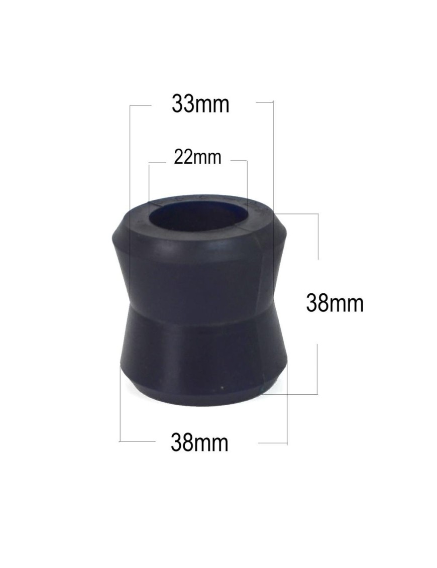 Tuleja amortyzatora EFS, poliuretan 80 Duro — 38 x 38/33 x 22 mm