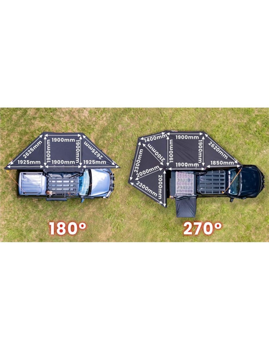 Markiza EFS Ya'Mate 180°, wolnostojąca, z oświetleniem LED