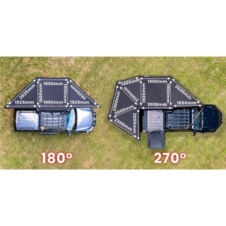 Markiza EFS Ya'Mate 180°, wolnostojąca, z oświetleniem LED EFS4WD - ujęcie 5