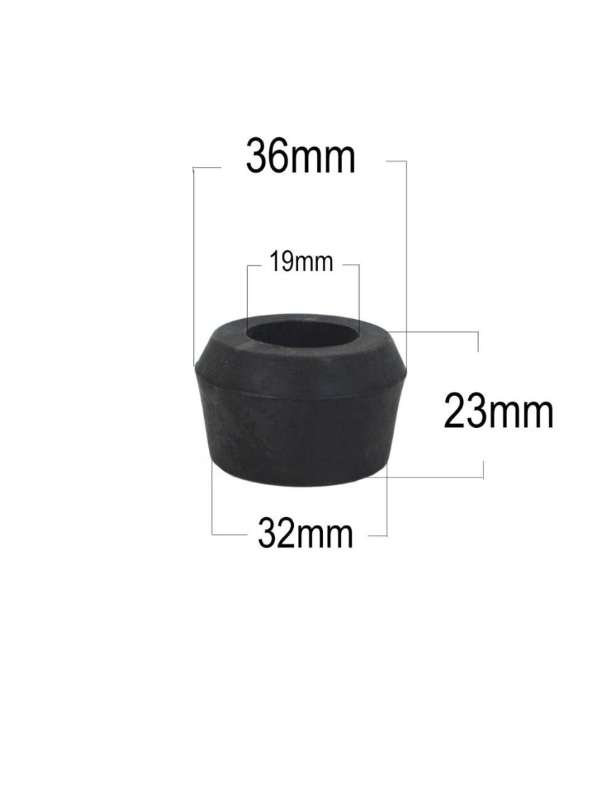 Półtuleja amortyzatora EFS, gumowa — otwór 19 mm, 40/32 x 52 x 16 mm
