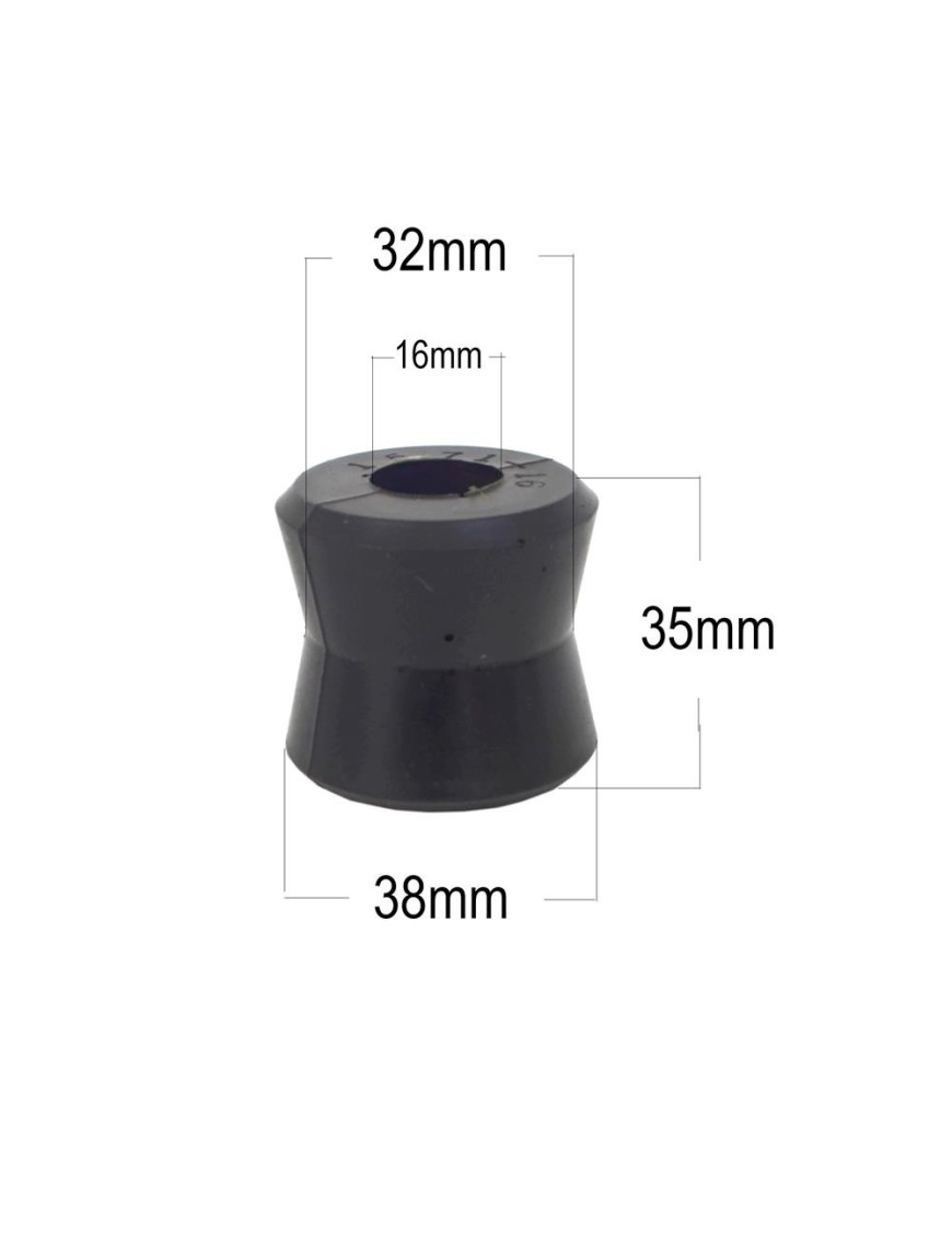 Poliuretanowa tuleja amortyzatora EFS typ EB2, otwór 16 mm, długość 35 mm