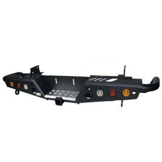Zderzak tylny stalowy EFS z orurowaniem i światłami LED — Toyota Hilux Revo od 08.2015 EFS4WD