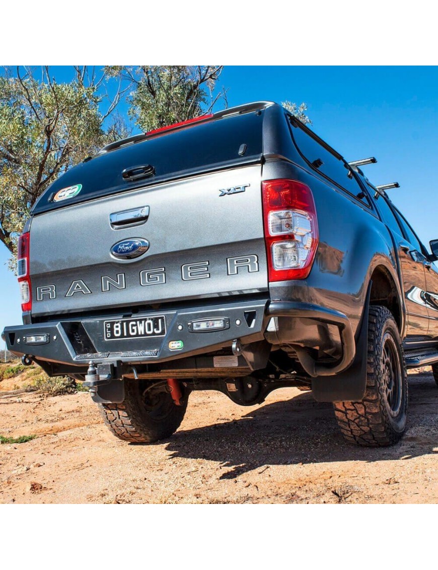Zderzak tylny stalowy EFS z orurowaniem i światłami LED — Ford Ranger PX 2011-2018, Mazda BT-50 2011-2020