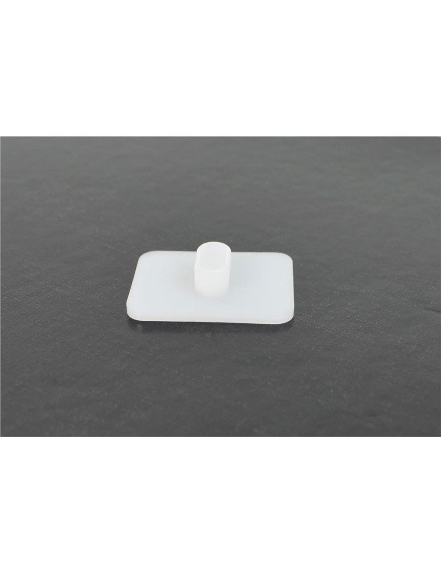 Ślizg resora EFS, teflon PTFE, prostokątny 43,3 x 33,5 mm