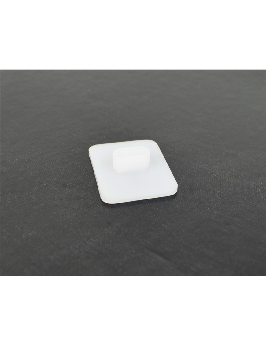 Ślizg resora EFS, teflon PTFE, prostokątny 43,3 x 33,5 mm