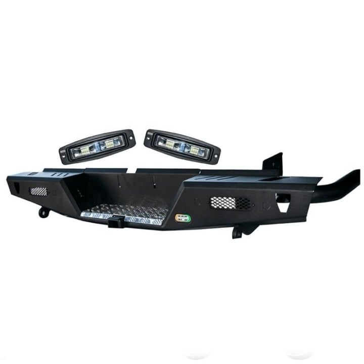 Zderzak tylny stalowy EFS z orurowaniem i światłami LED — Toyota Hilux Vigo 2005-2015 EFS4WD