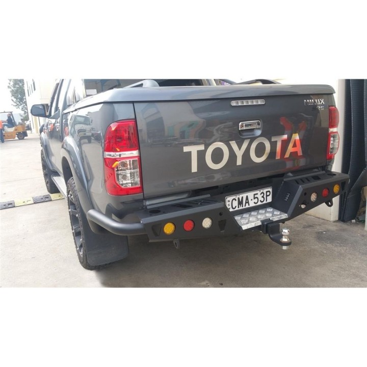 Zderzak tylny stalowy EFS z orurowaniem i światłami LED — Toyota Hilux Vigo 2005-2015 EFS4WD - ujęcie 2