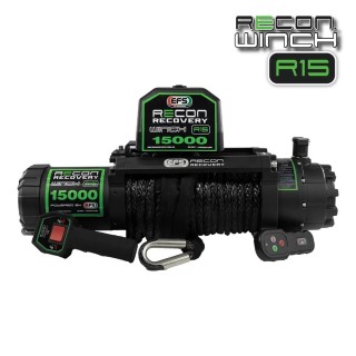 Wyciągarka elektryczna EFS Recon 15 — 6800 kg, 12 V, lina syntetyczna 25 m EFS4WD