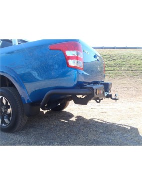 Zderzak tylny stalowy EFS z orurowaniem i światłami LED — Mitsubishi L200 / Triton od 2015