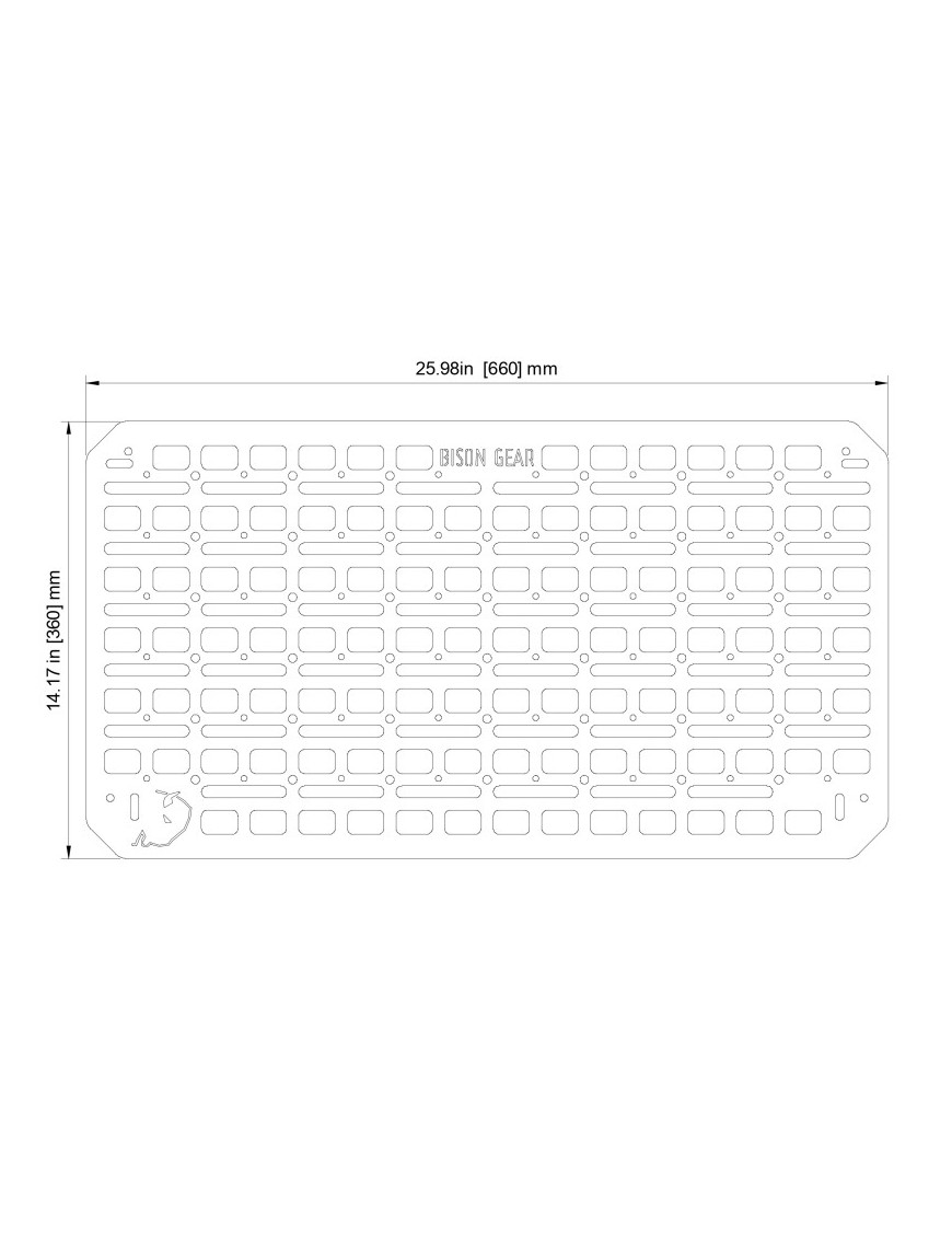 Uniwersalny Duży Panel MOLLE