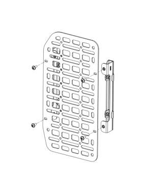 Mały Panel MOLLE na Drzwi - Grenadier