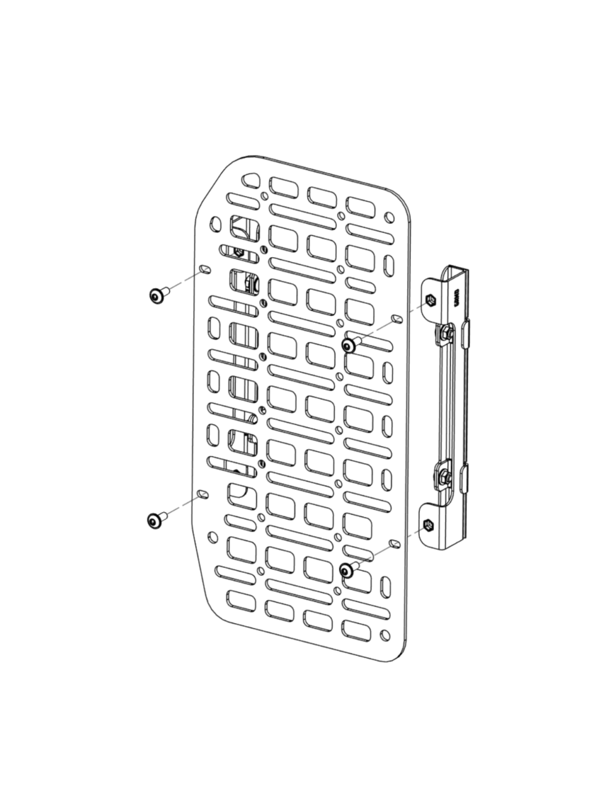 Mały Panel MOLLE na Drzwi - Grenadier
