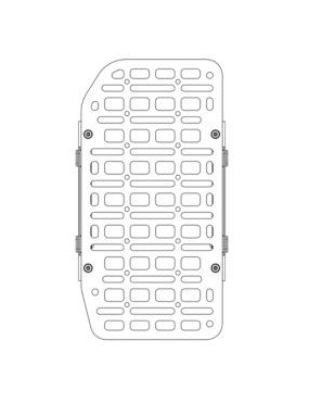 Mały Panel MOLLE na Drzwi - Grenadier