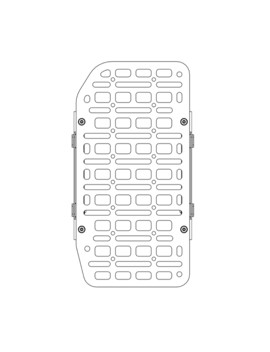 Mały Panel MOLLE na Drzwi - Grenadier