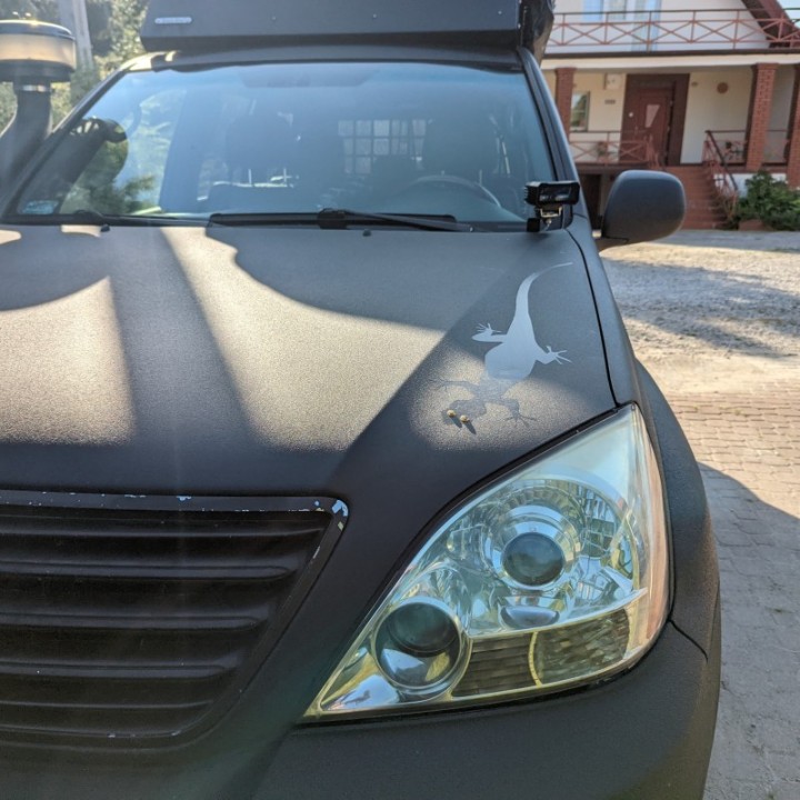 Wsporniki lamp na słupki Bison Gear - Toyota Land Cruiser 120 / Lexus GX470 - ujęcie 2