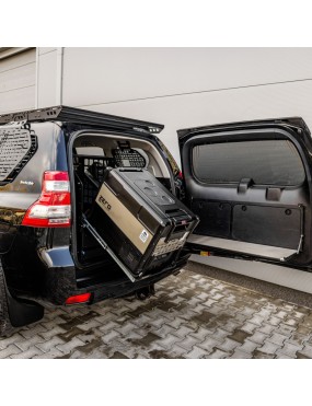 Boks cargo Bison Gear z wysuwaną szufladą na lodówkę z przechyłem - 750 x 530 x 560 mm
