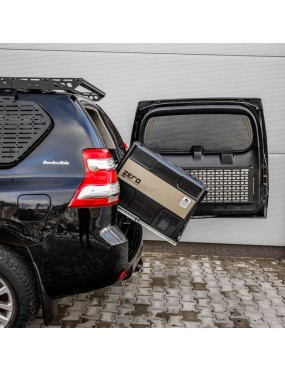 Boks cargo Bison Gear z wysuwaną szufladą na lodówkę z przechyłem - 750 x 530 x 560 mm