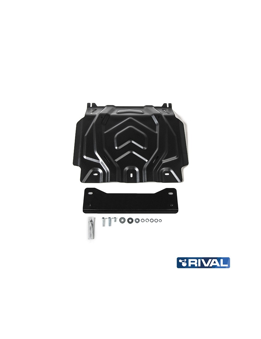 Osłona silnika Rival stal 3 mm — Mitsubishi L200 2015-2023, Pajero Sport od 2016, Fiat Fullback 2016-2020
