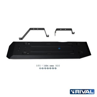 Osłona zbiornika paliwa Rival — stal 3 mm, czarna — Ford Ranger, VW Amarok od 2022