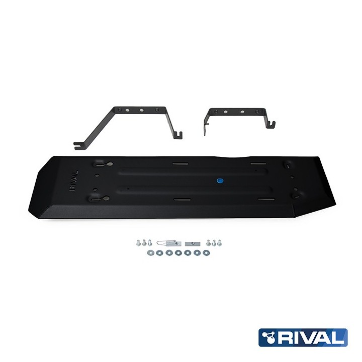 Osłona zbiornika paliwa Rival — stal 3 mm, czarna — Ford Ranger, VW Amarok od 2022