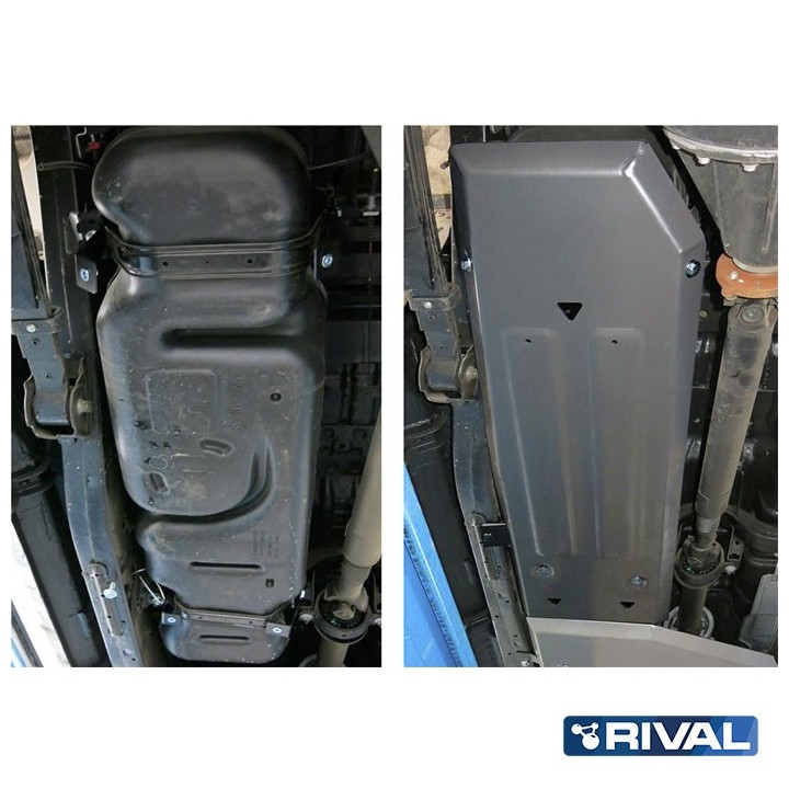 Osłona zbiornika paliwa Rival — stal 3 mm — Ford Ranger 2011-2015, 2015-2022 - ujęcie 3