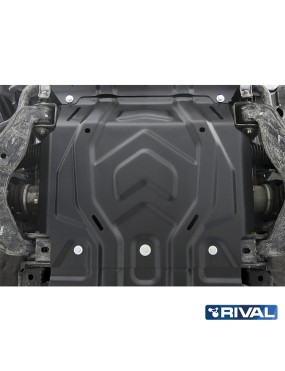 Osłona silnika Rival stal 3 mm — Mitsubishi L200 2015-2023, Pajero Sport od 2016, Fiat Fullback 2016-2020