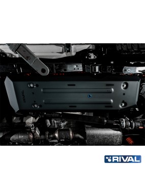 Osłona zbiornika paliwa Rival — stal 3 mm, czarna — Ford Ranger, VW Amarok od 2022