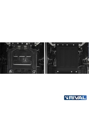 Osłona skrzyni biegów Rival — stal 3 mm — Ford Ranger Raptor 2019-2022, Ranger 2011-2015, 2015-2022