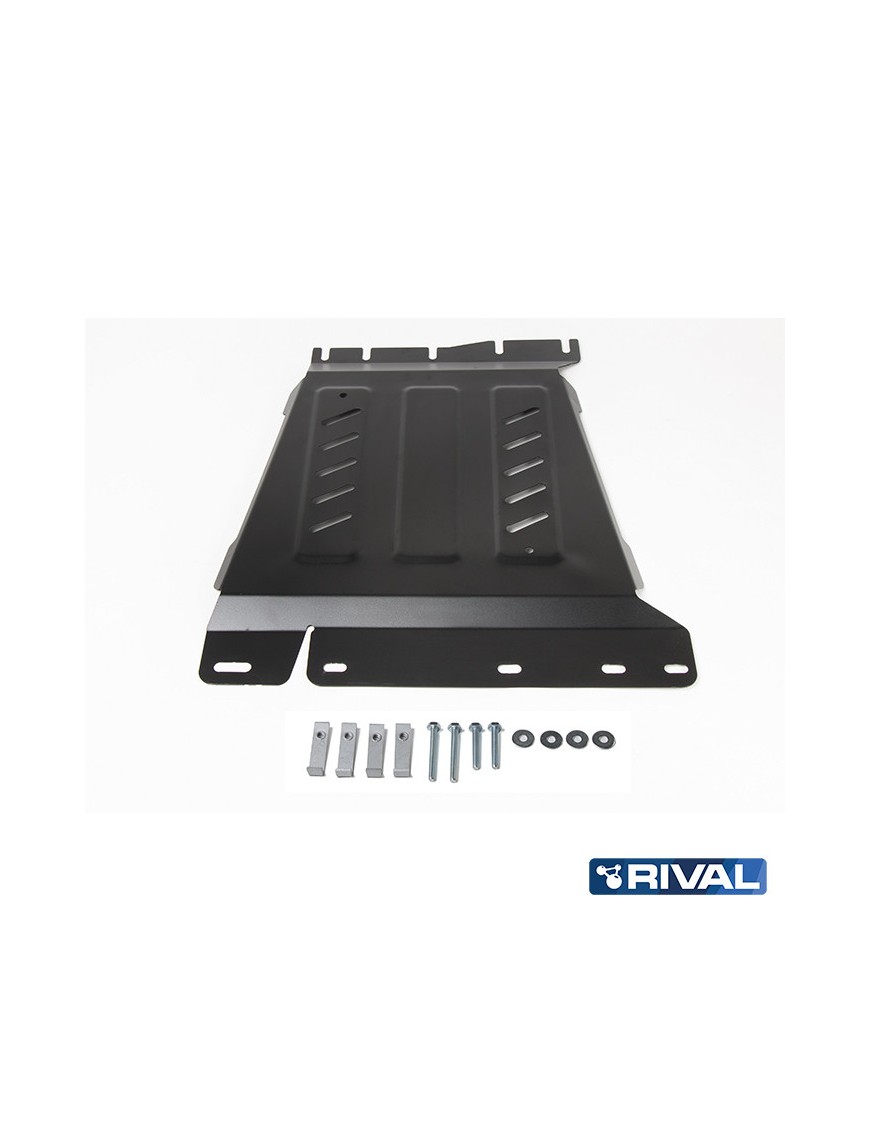 Osłona skrzyni biegów Rival — stal 3 mm — Nissan Navara D40 i D23, Pathfinder R51 2004-2021