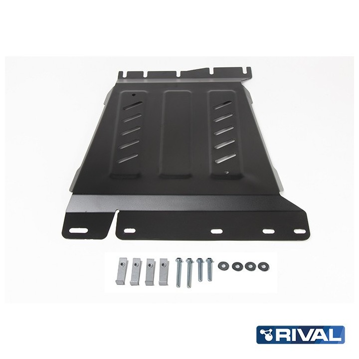 Osłona skrzyni biegów Rival — stal 3 mm — Nissan Navara D40 i D23, Pathfinder R51 2004-2021
