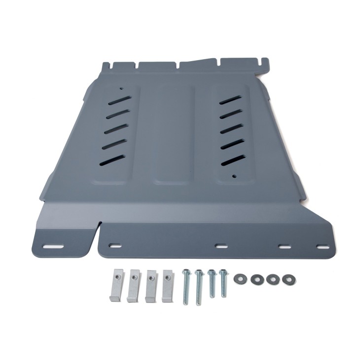 Osłona skrzyni biegów Rival — stal 3 mm — Nissan Navara D40 i D23, Pathfinder R51 2004-2021 - ujęcie 2