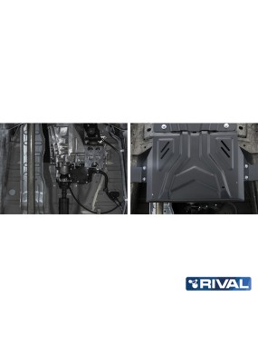 Osłona reduktora Rival stal 3 mm — Mitsubishi L200 2015-2023, Pajero Sport od 2016, Fiat Fullback 2016-2020