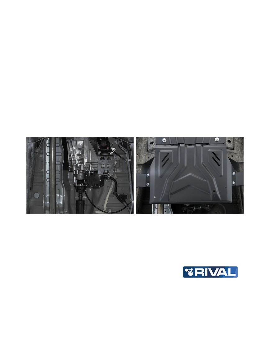 Osłona reduktora Rival stal 3 mm — Mitsubishi L200 2015-2023, Pajero Sport od 2016, Fiat Fullback 2016-2020