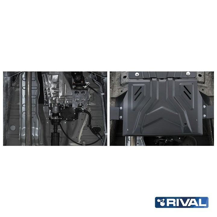 Osłona reduktora Rival stal 3 mm — Mitsubishi L200 2015-2023, Pajero Sport od 2016, Fiat Fullback 2016-2020 - ujęcie 3