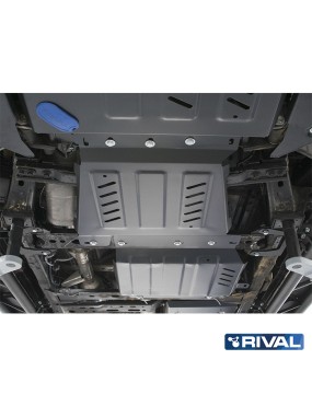 Osłona skrzyni biegów Rival — stal 3 mm — Nissan Navara D40 i D23, Pathfinder R51 2004-2021