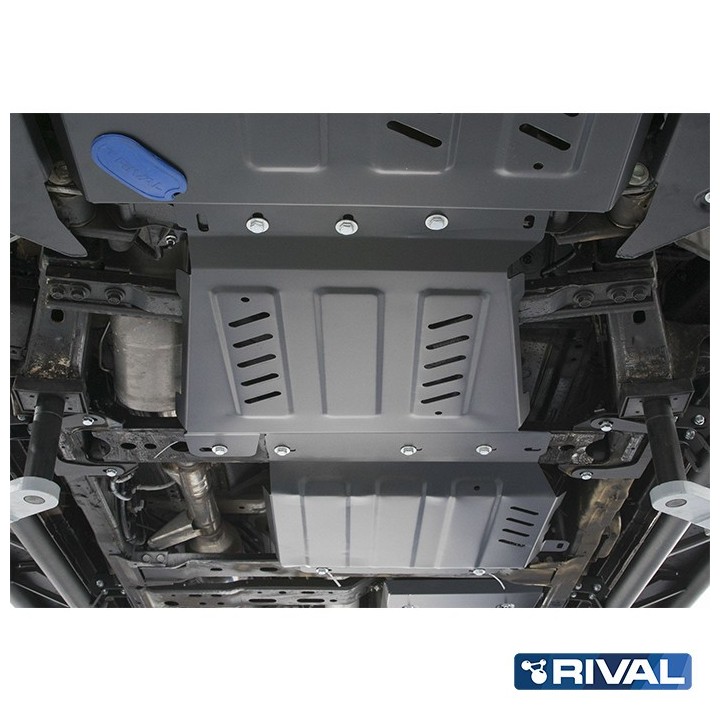 Osłona skrzyni biegów Rival — stal 3 mm — Nissan Navara D40 i D23, Pathfinder R51 2004-2021 - ujęcie 3