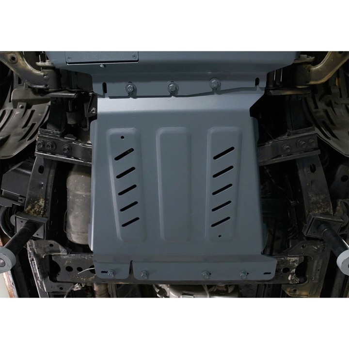 Osłona skrzyni biegów Rival — stal 3 mm — Nissan Navara D40 i D23, Pathfinder R51 2004-2021 - ujęcie 4